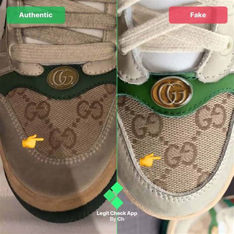 real vs fake gucci sneakers|gucci knockoff sneakers.